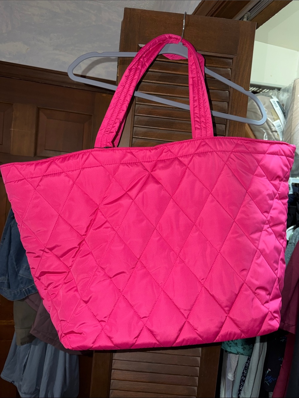 Vera Bradley Quilted Hot Pink Tote